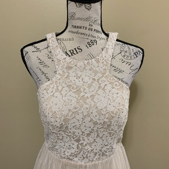 Speechless Blush Glitter Tulle Dress Size 9 - Picture 8 of 16